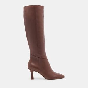 NEW Dolce Vita Gyra Extra Wide Calf Brown Women's Boots Leather Size US 9.5P